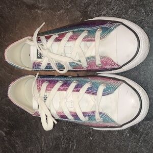 Rainbow Converse- Girls Size 2.